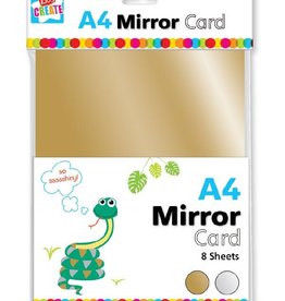 Kids Create Activity Play 8sh A4 Gold/Silver Mirror Card