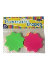 COUNTY FLUORESCENT STARS 74MM 50 PACK