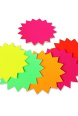 COUNTY FLUORESCENT STARS 152MM 12 PACK