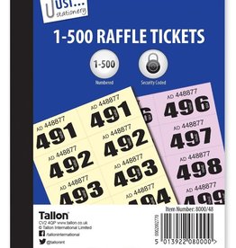 Tallon Cloakroom / Raffle Tickets 1-500