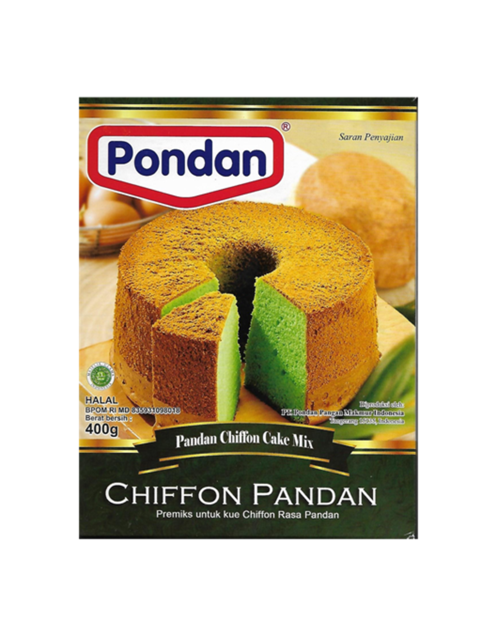 Pondan Chiffon Pandan Cake Mix