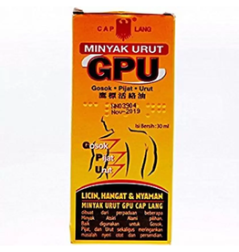 Cap Lang Minyak Urut GPU Liniment Oil