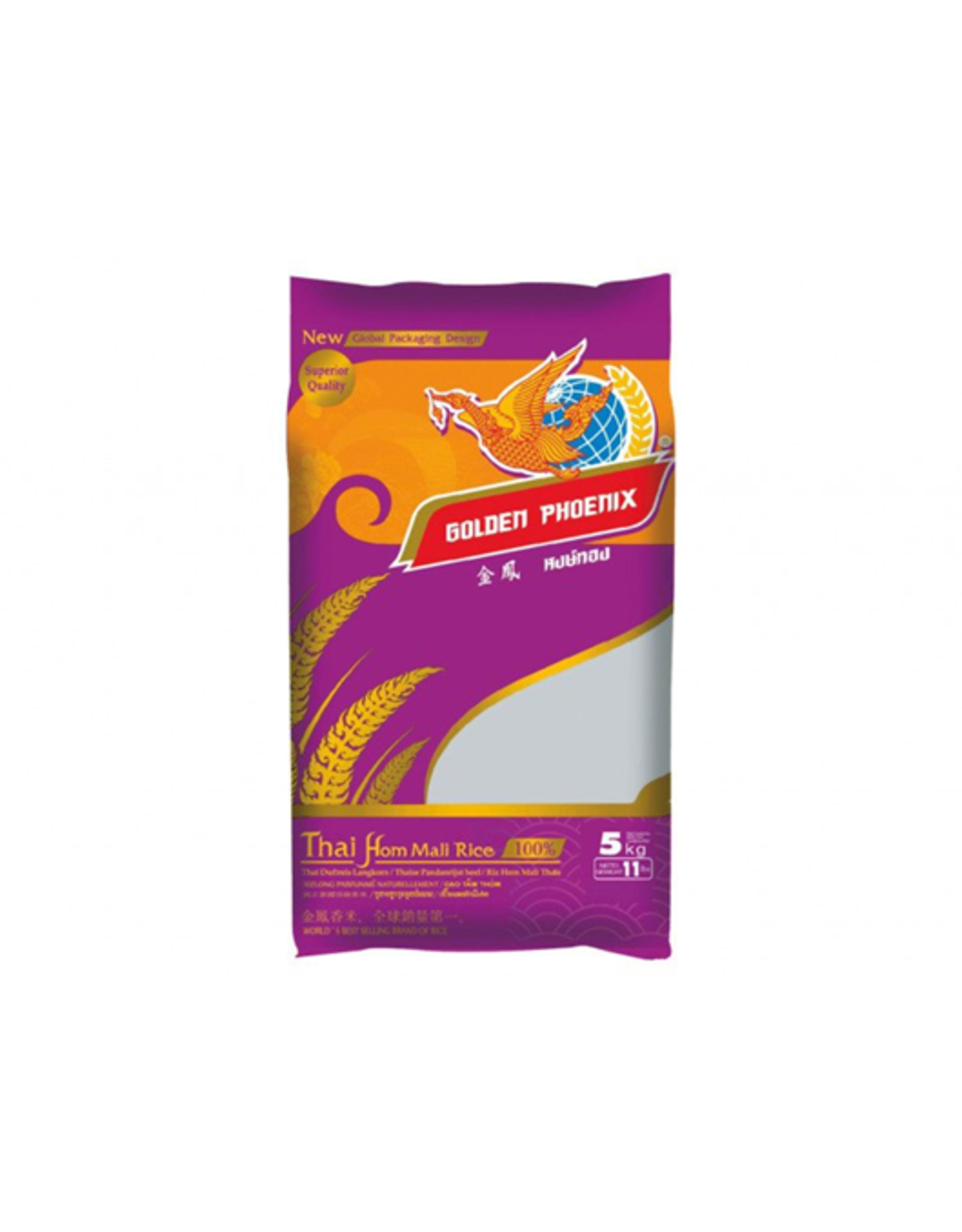 Golden Phoenix Thai Home Mali | Pandan - Jasmijnrijst | 5kg