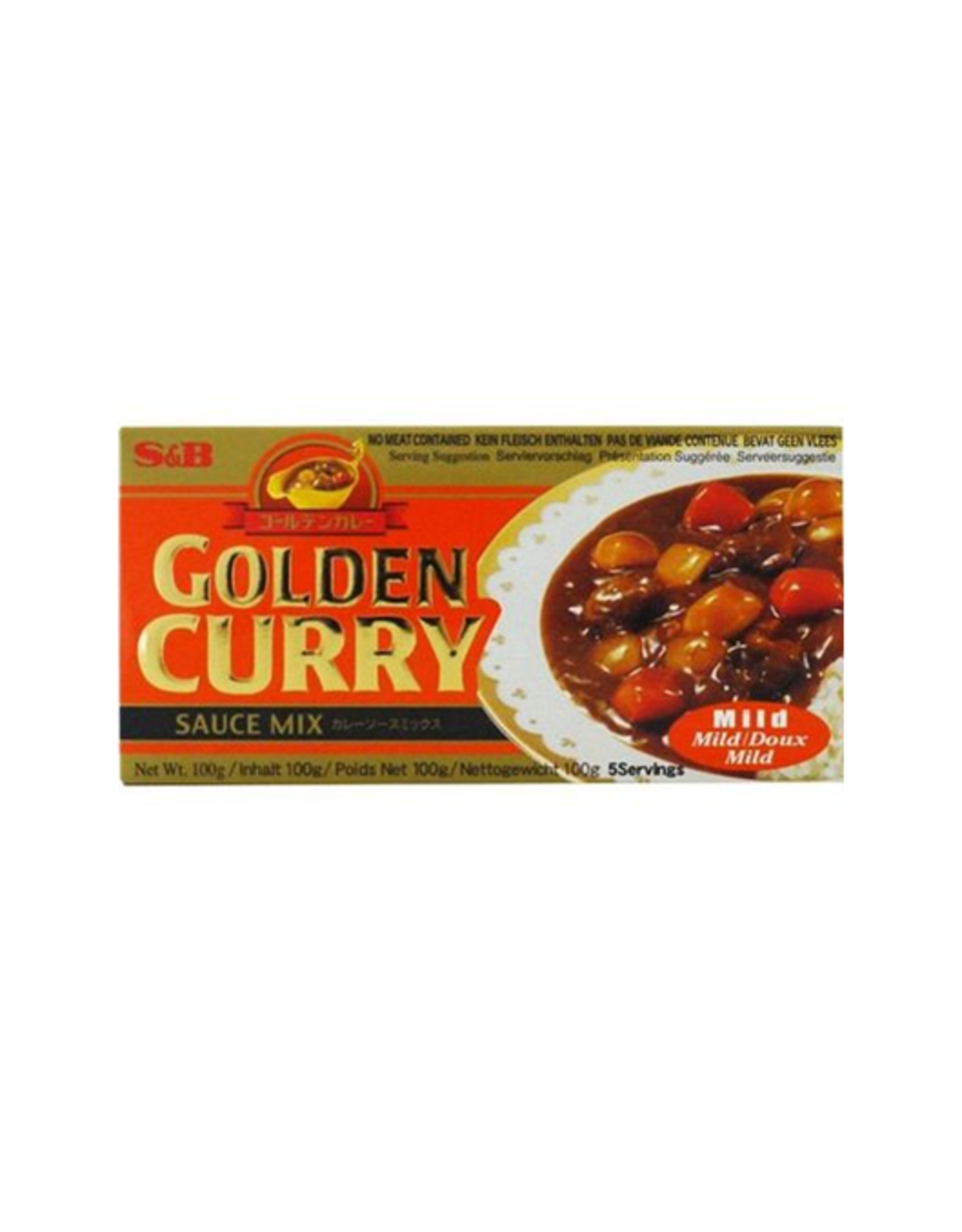 S&B Golden Curry Sauce Japanese Curry Mix | Mild