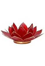 Lotus 1e Chakra | Rood | Goudrand