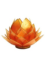 Lotus | Oranje | Goudrand | Large