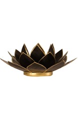 Lotus | Zwart | Goudrand