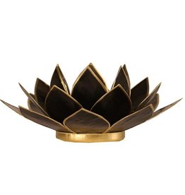 Lotus | Zwart | Goudrand