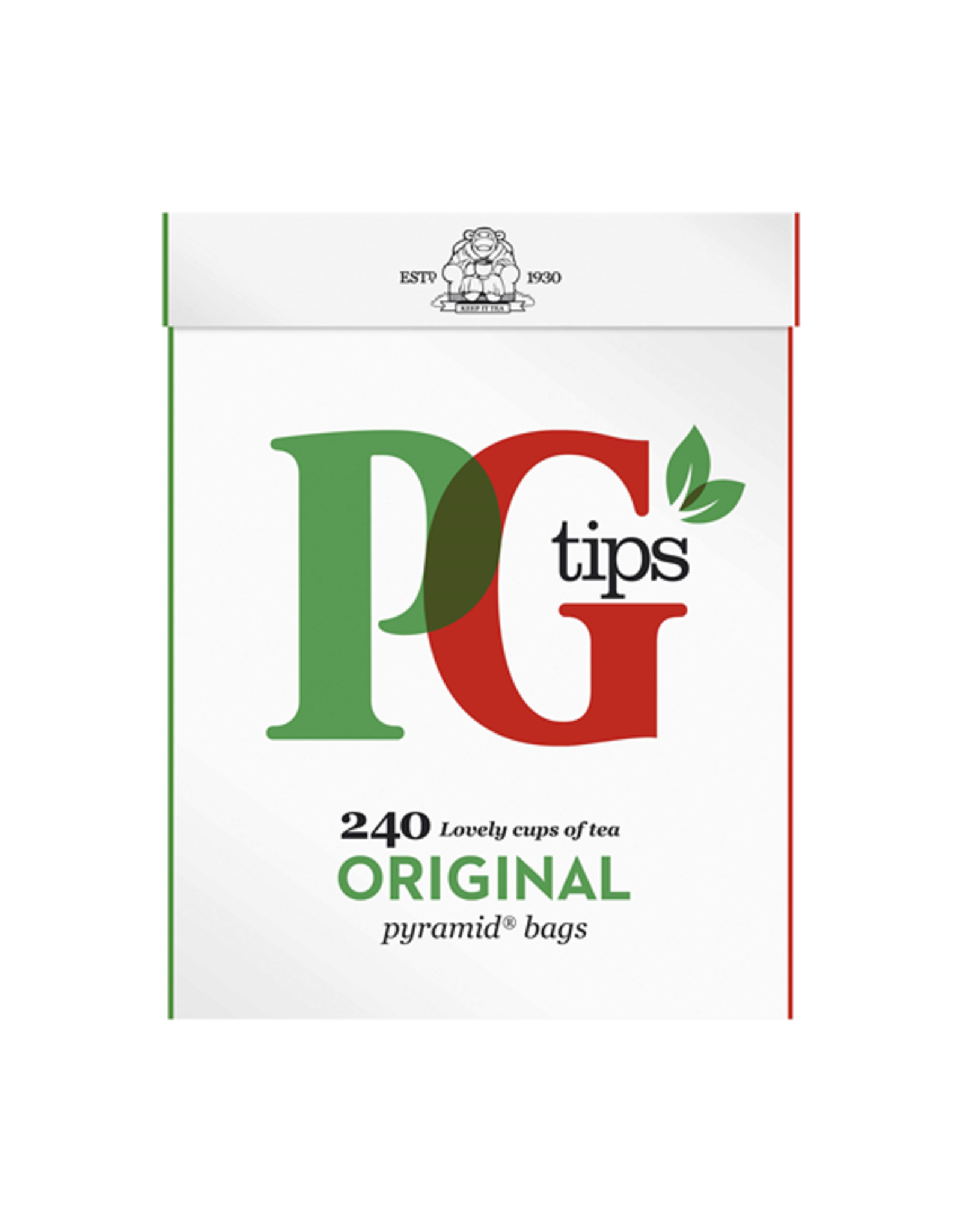 PG Tips Organic Black Tea | 240 Pyramid Bags