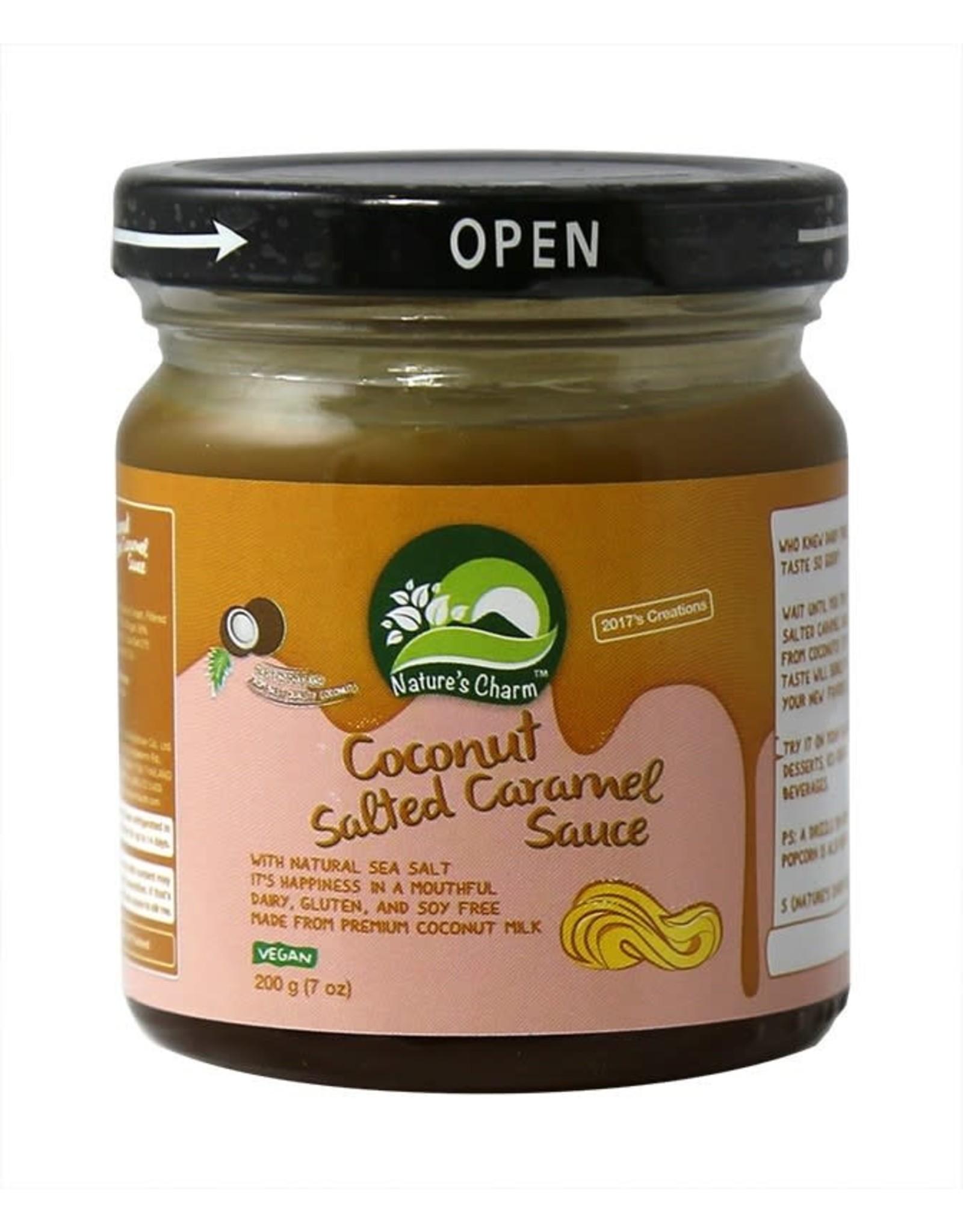 Nature's Charm Coconut Salted Chocolade Fudge Sauce Indomas