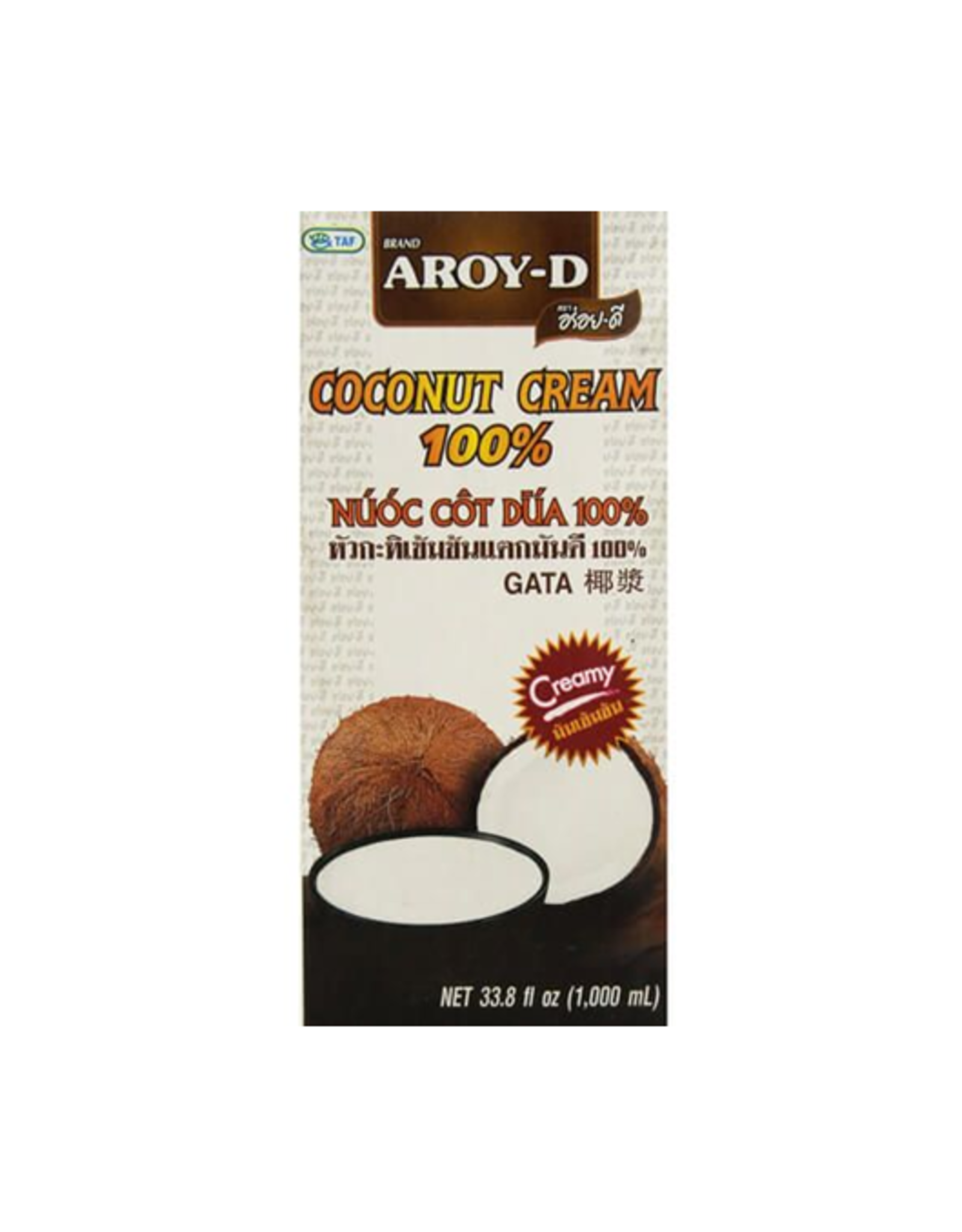 Aroy-D Coconut Cream 1L