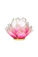 Lotus Roze-Lichtroze met Goudrand Large