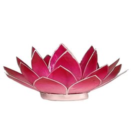 Lotus | Roze | Zilverrand