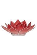 Lotus | Roze-Rood | Zilverrand