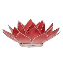 Lotus | Roze-Rood | Zilverrand