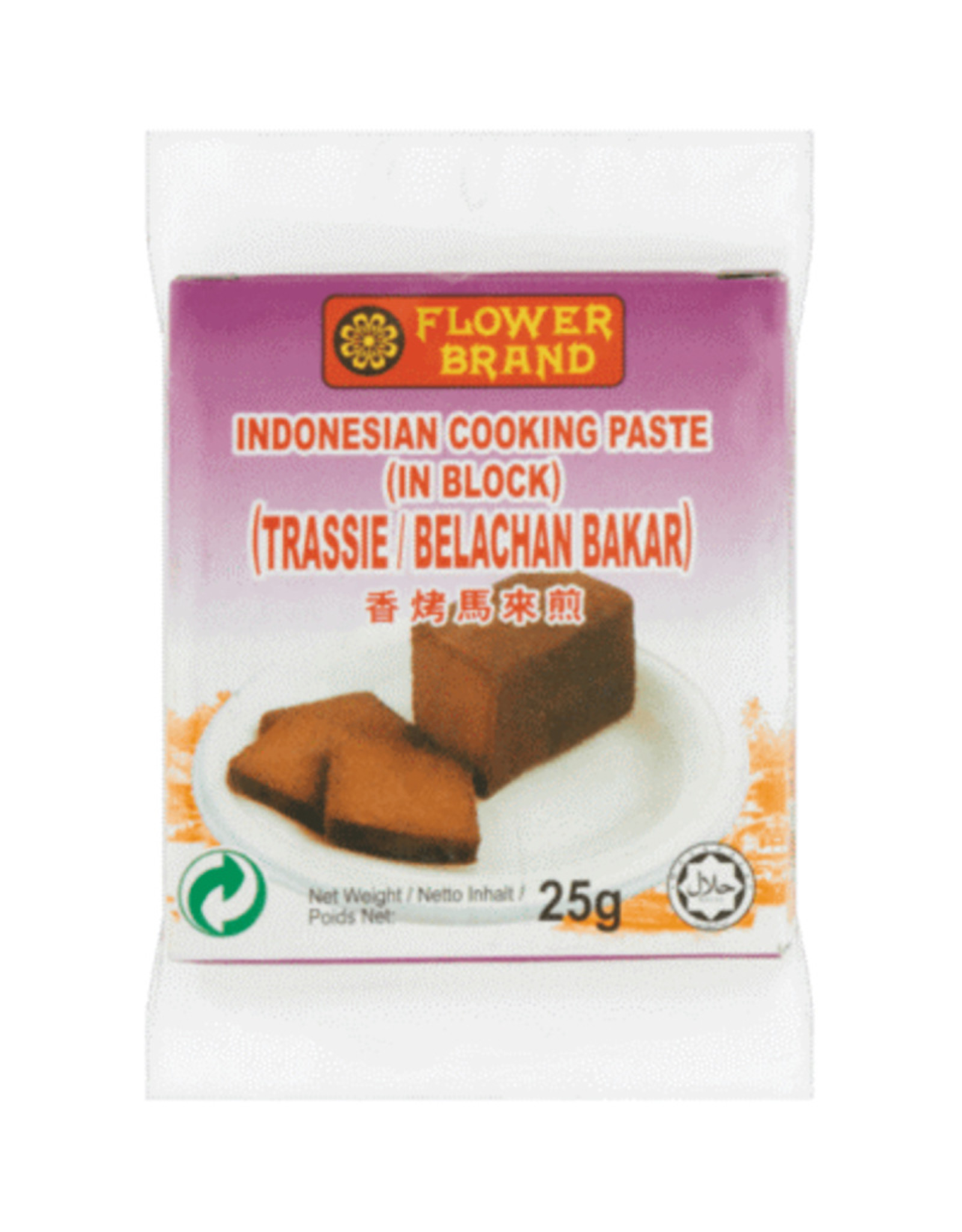 Flower Brand Trassie Belachan Bakar | 25g
