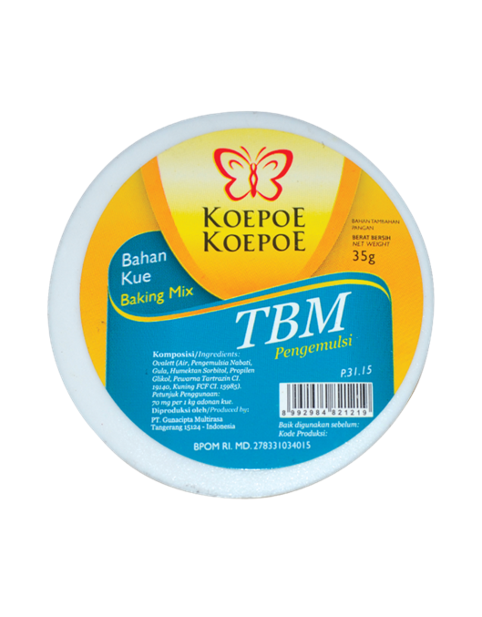 Koepoe Koepoe TBM Emulgator voor Cake | 35g