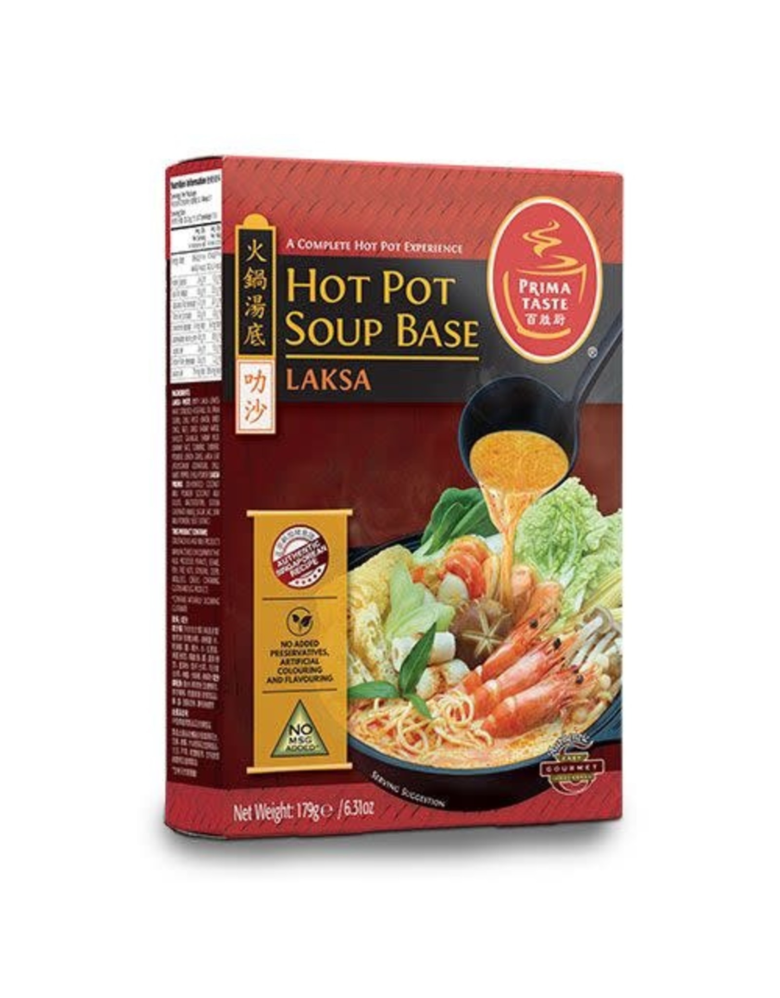 Prima Taste Hot Pot Soupe Base Laksa