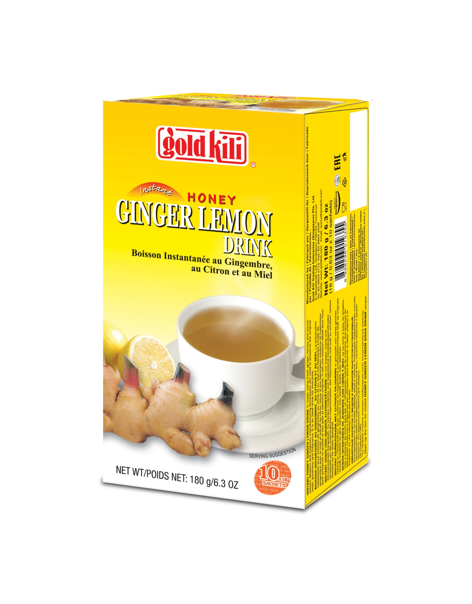 Gold Kili Instant Honey Ginger Lemon Drink Indomas