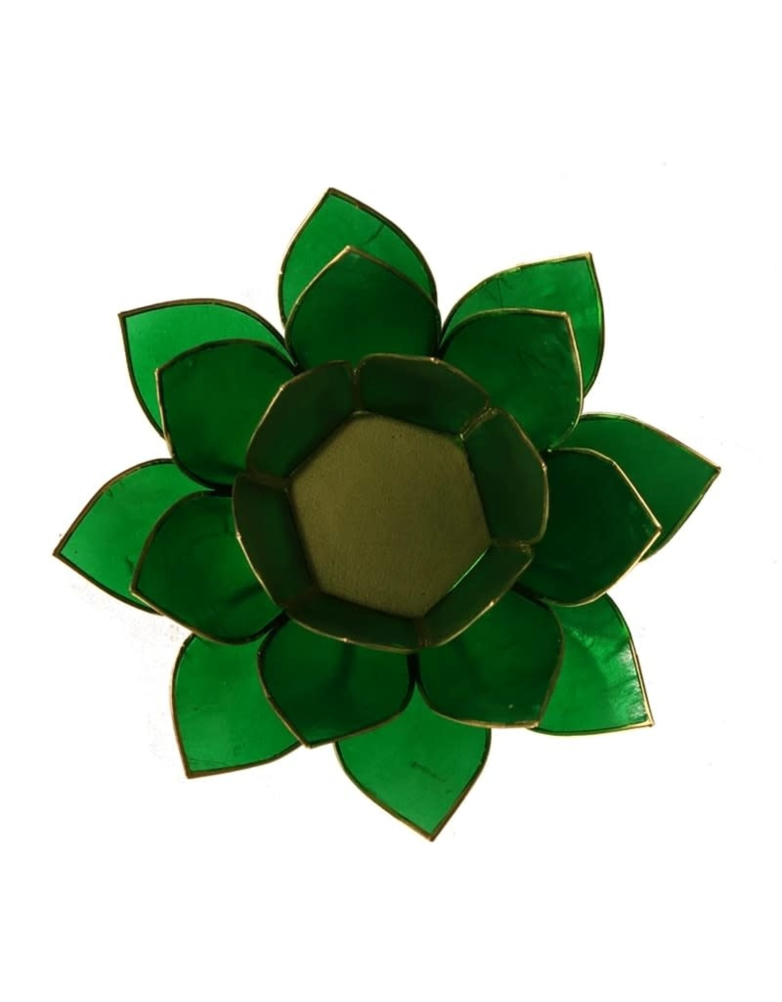 Lotus 4e Chakra | Groen | Goudrand