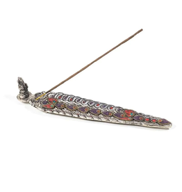 Wierookhouder Ganesha zilverkleurig mozaic