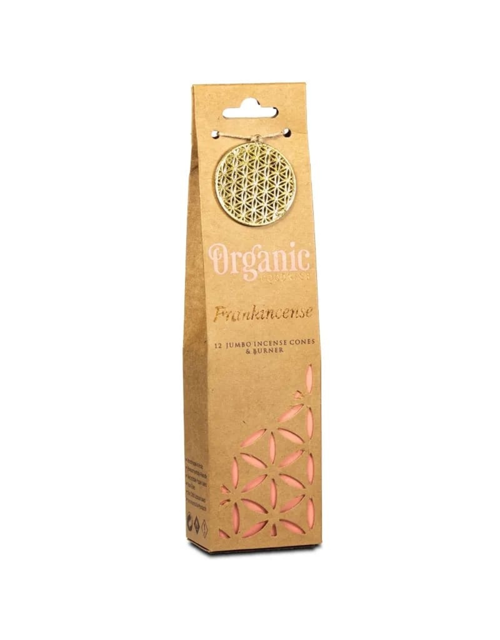 Organic Goodness Franincense Wierookkegels+ houder