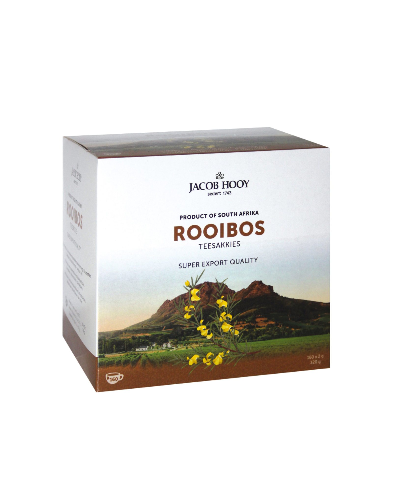 Jacob Hooij Rooibos 160 teesakkies
