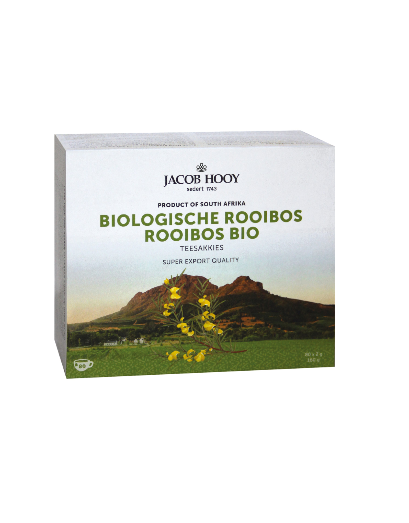 Jacob Hooij Rooibos Biologisch | 80 teesakkies
