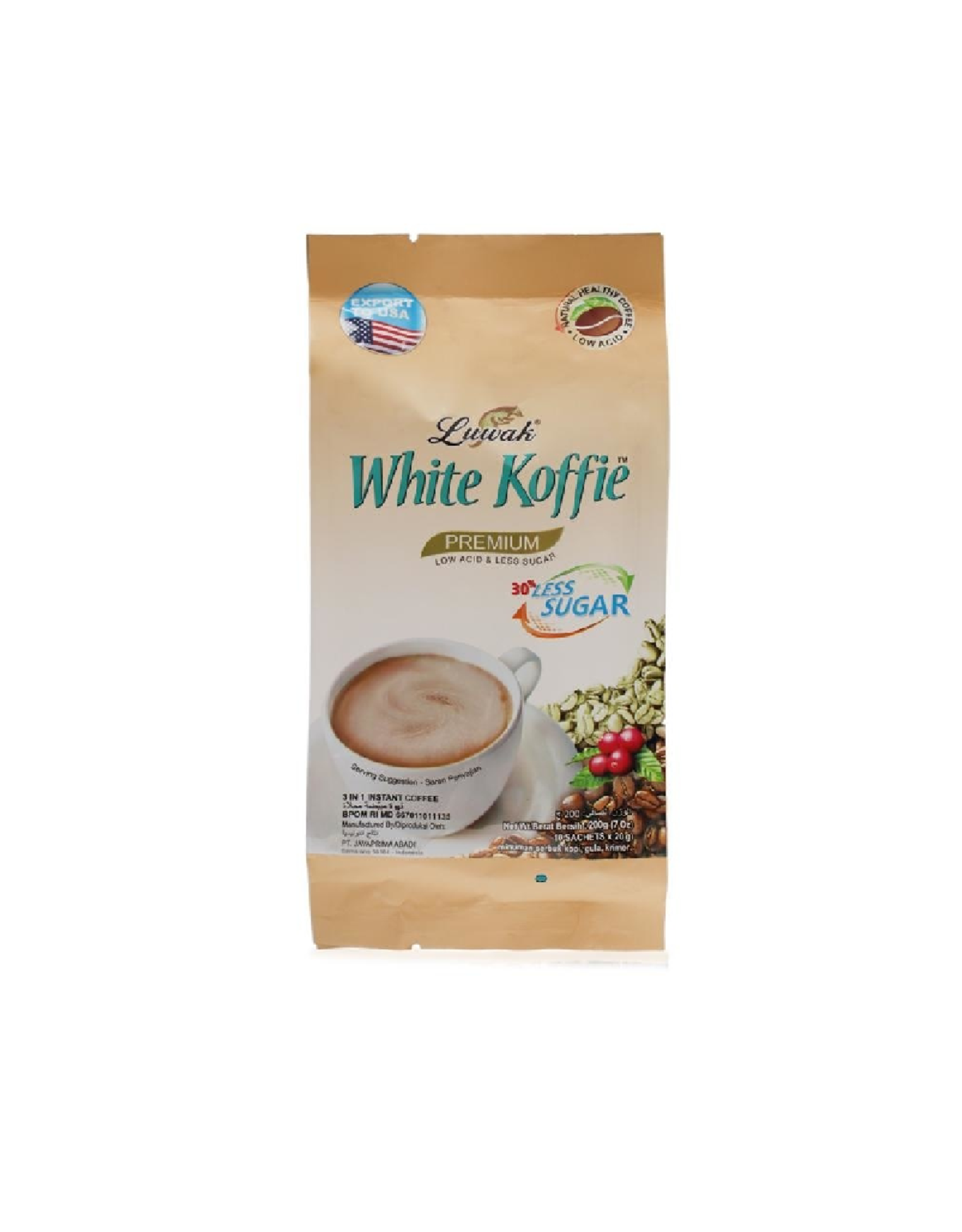 Luwak Witte Koffie Original Less Sugar