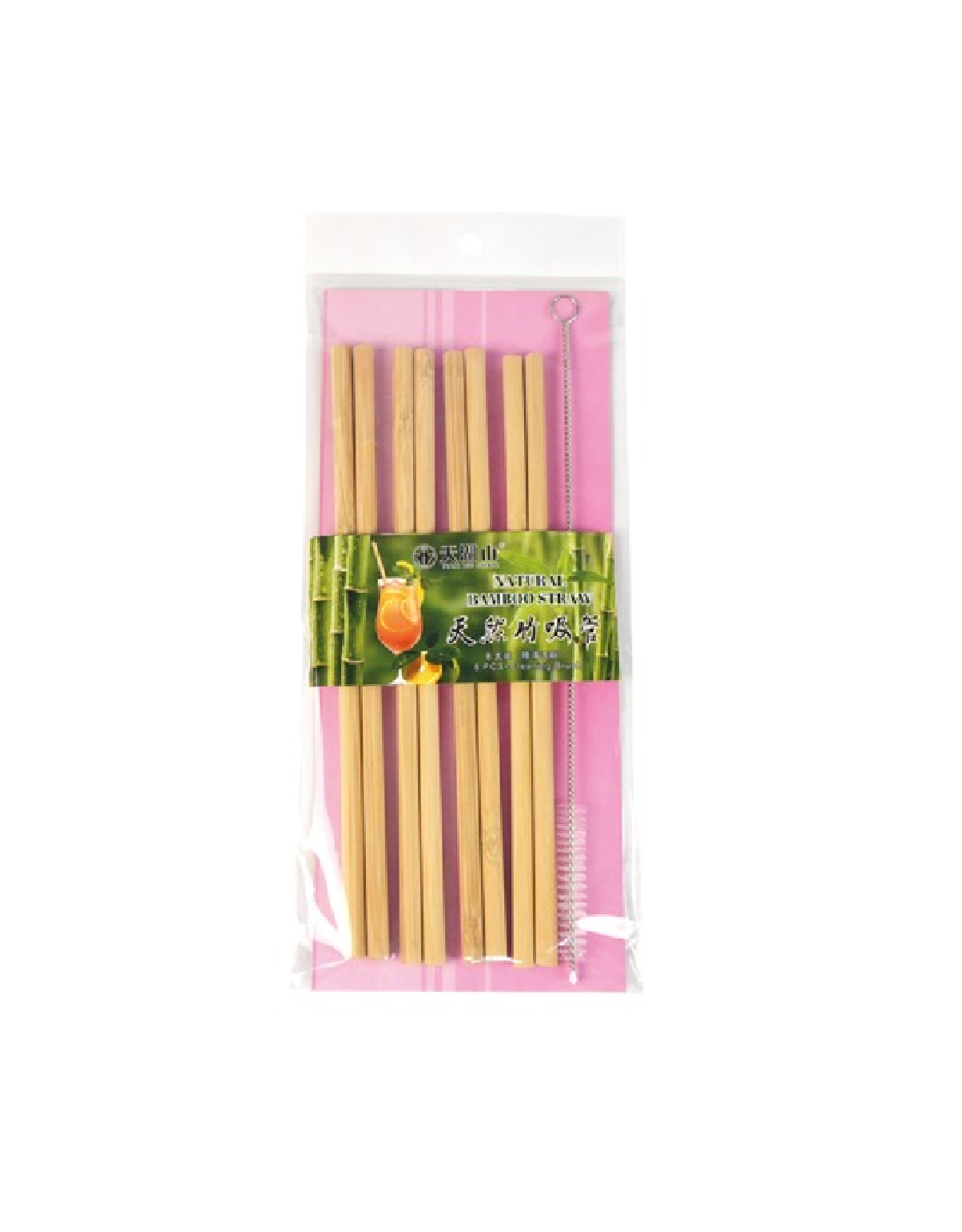 Tian Hu Shan Bamboo Rietjes | Schoonmaakborstel | Naturel