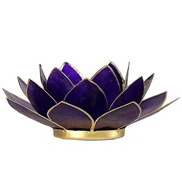 Lotus 7e Chakra Violet met Goudrand