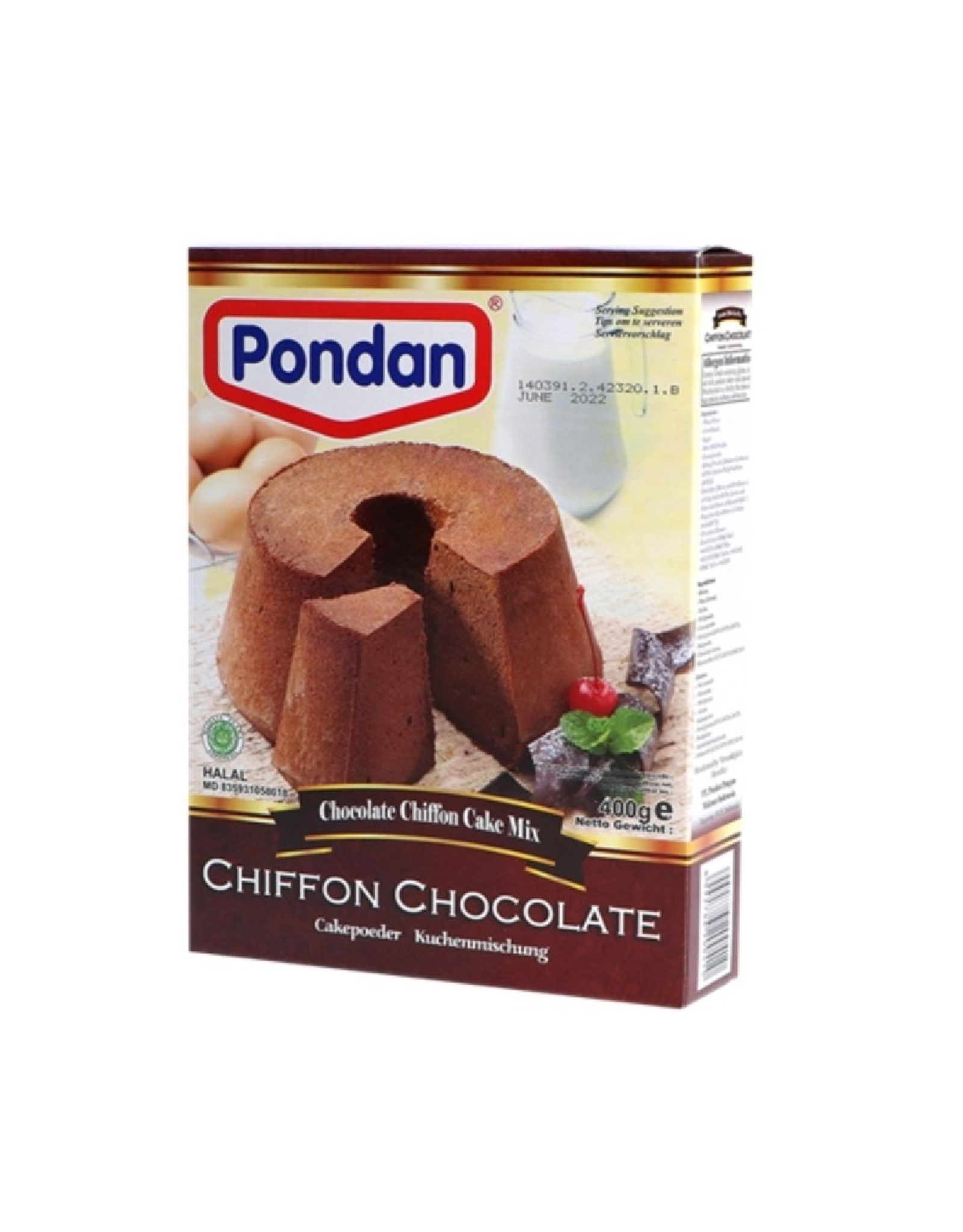 Pondan Chiffon Chocolate