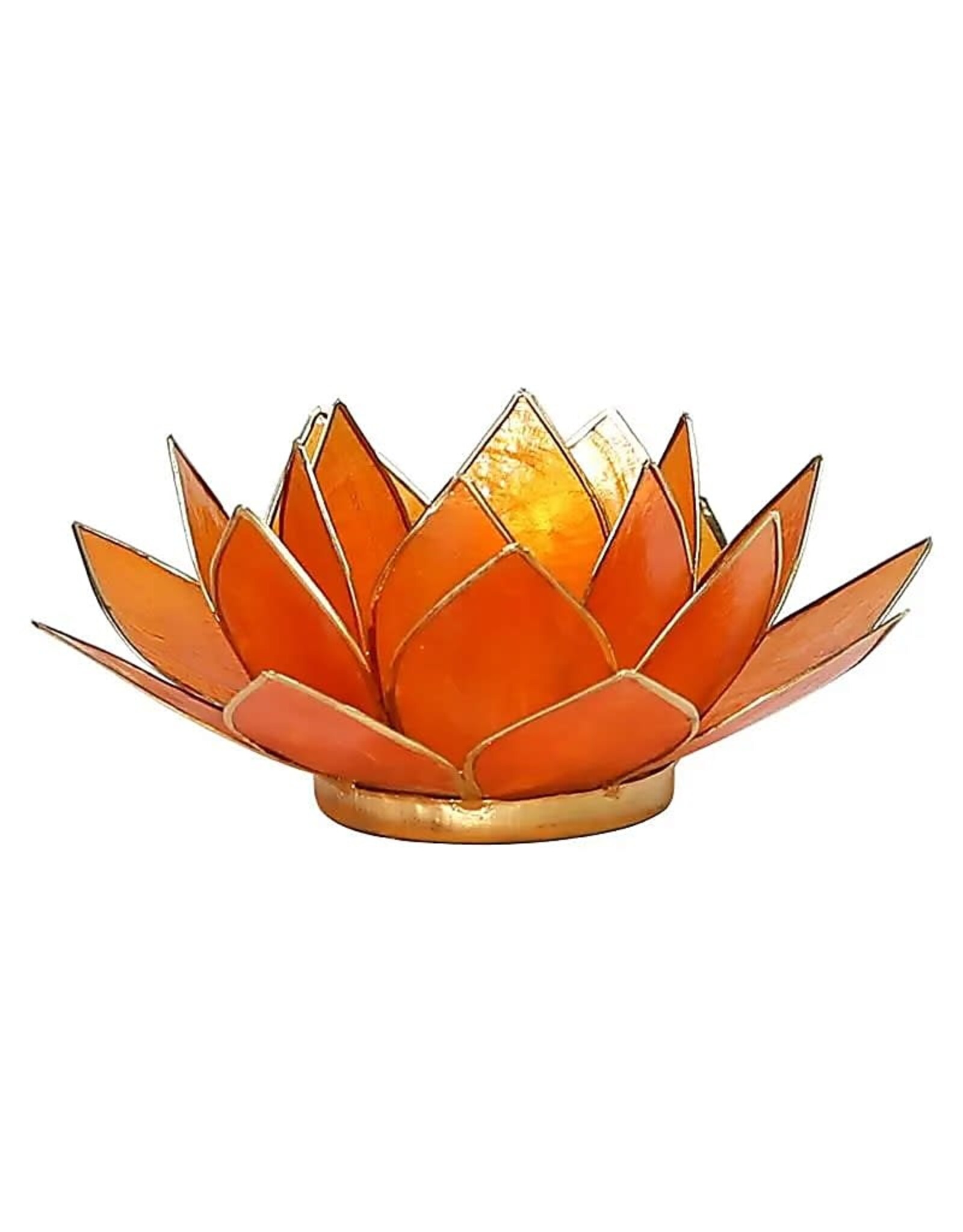 Lotus 2e Chakra Oranje met Goudrand