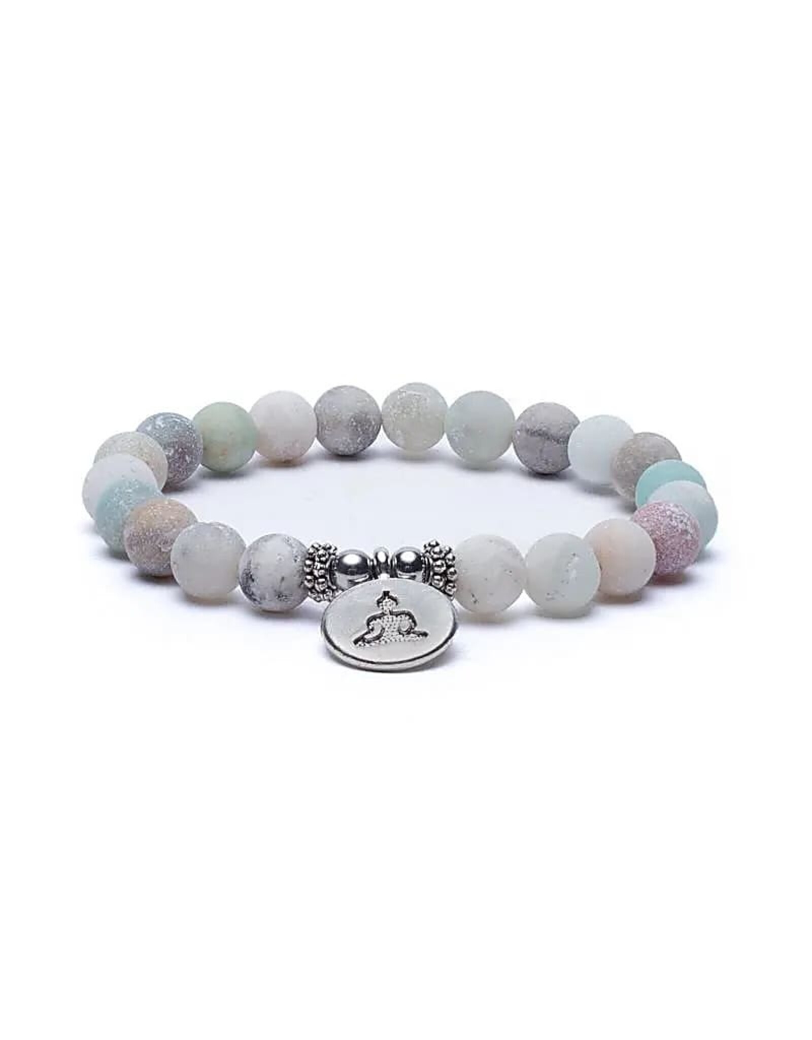 Mala | Armband Amazoniet met Boeddha