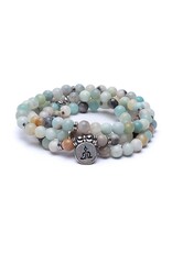 Mala | Armband Amazoniet met Boeddha