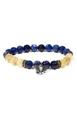 Armband Lapis Lazuli - Rutielkwarts met Ganesha