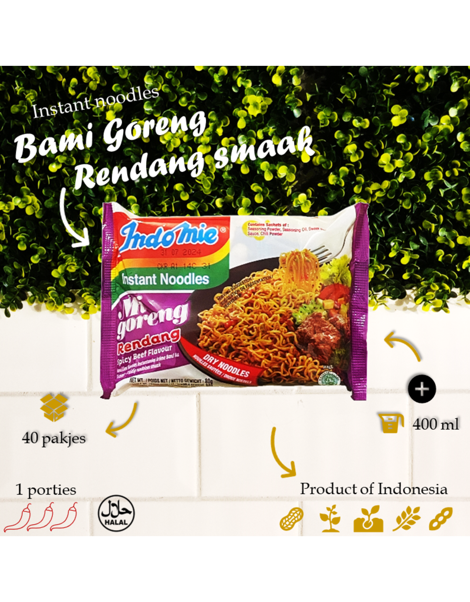 Indomie Mie Goreng | Rendang | 40st