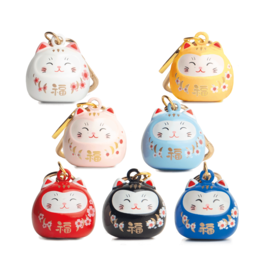 Sleutelhanger | Gelukskat Astract | 2cm