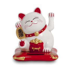 Gelukskat | Wit | 7,5cm