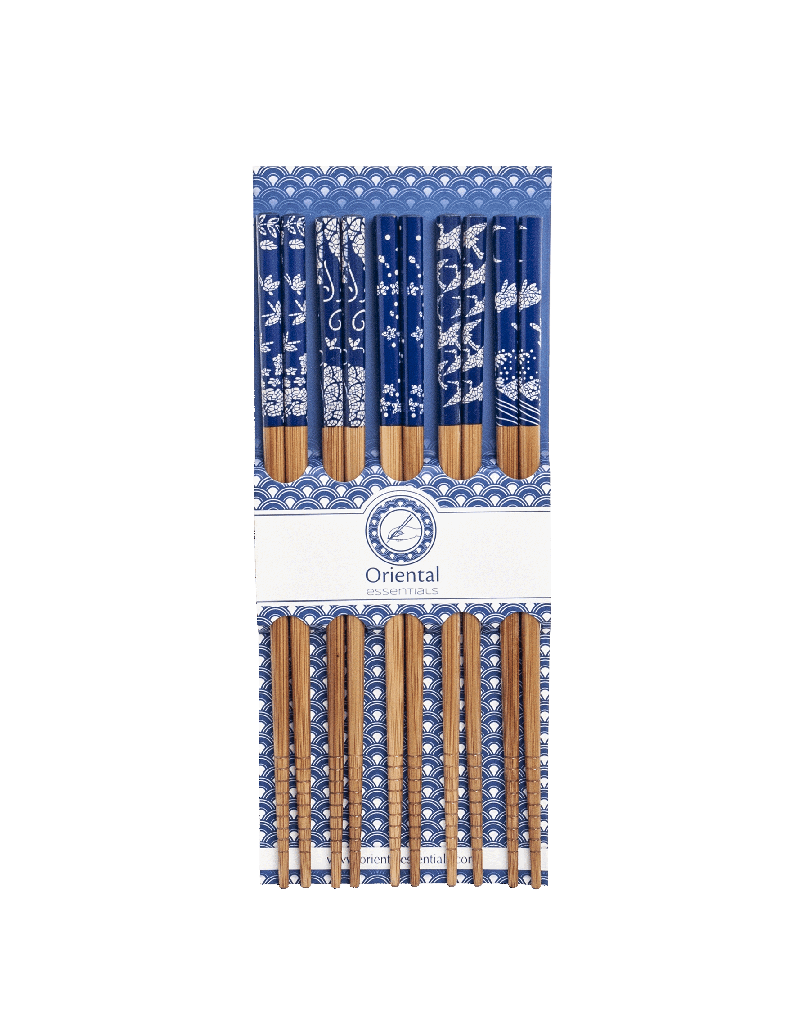 Eetstokjes | Natuur | Blauw | 5st.