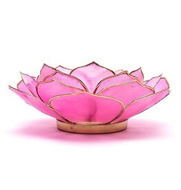 Lotus Bladvorm | Roze | Goudrand