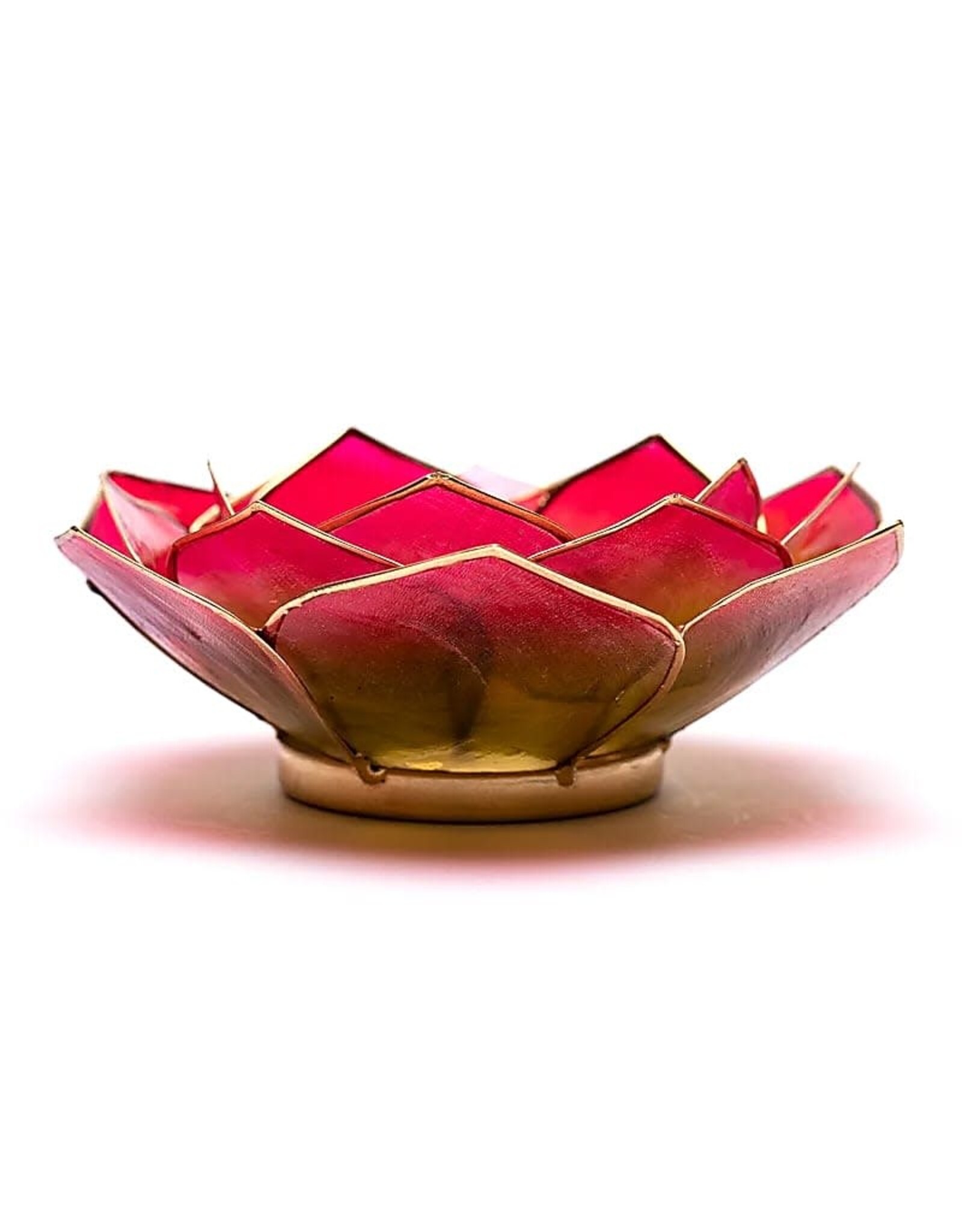 Lotus Bladvorm | Roze-Groen | Goudrand