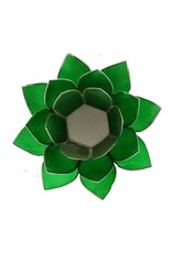Lotus 4e Chakra | Groen | Zilverrand