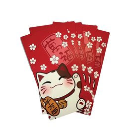 Golden Turtle Brand Red Envelop | Lucky Cat | Content | 5st