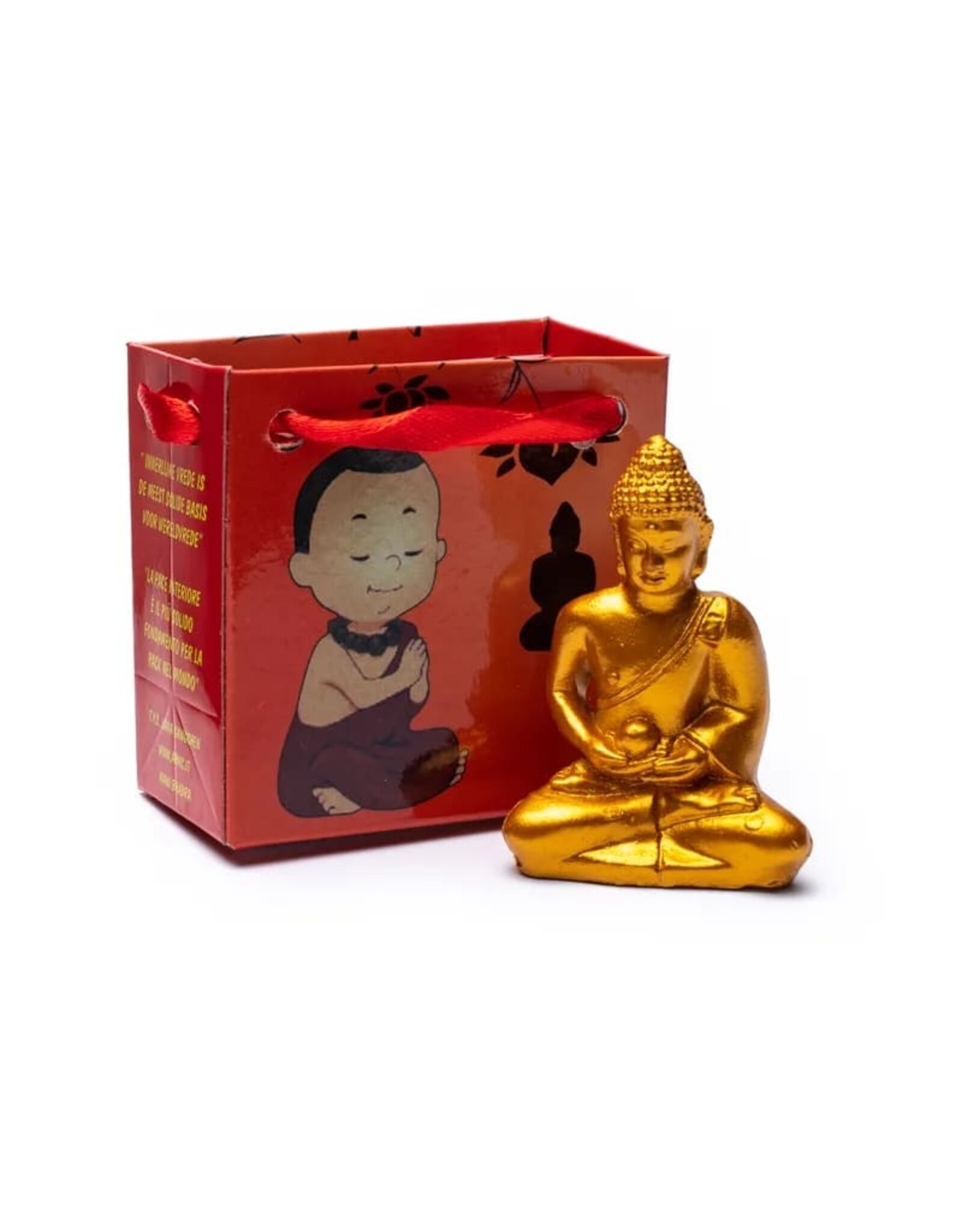 Meditatie Boeddha | Goud | 5cm