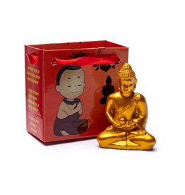 Meditatie Boeddha | Goud | 5cm
