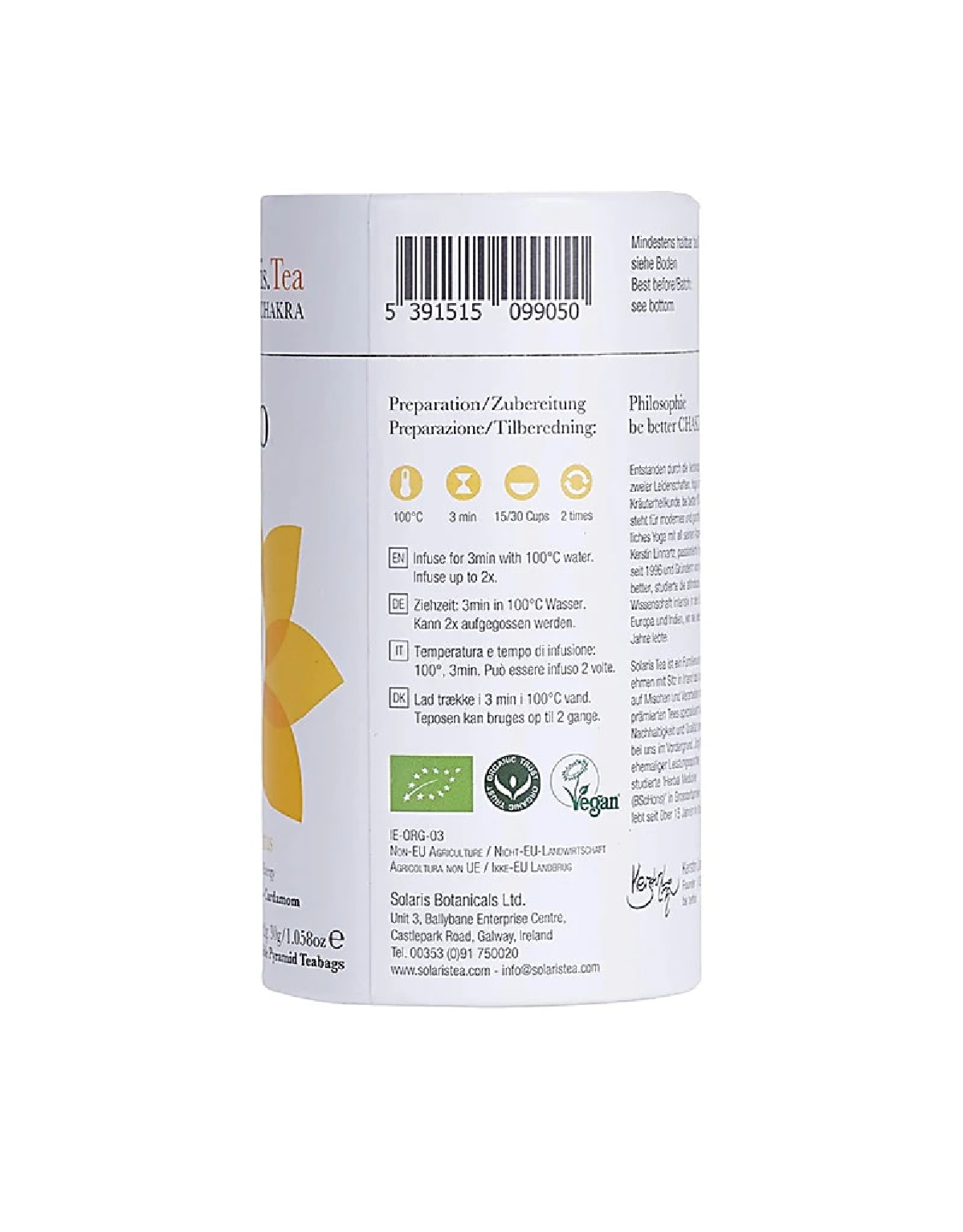 Solaris. Tea I Do | Solar Plexus Chakra | Bio