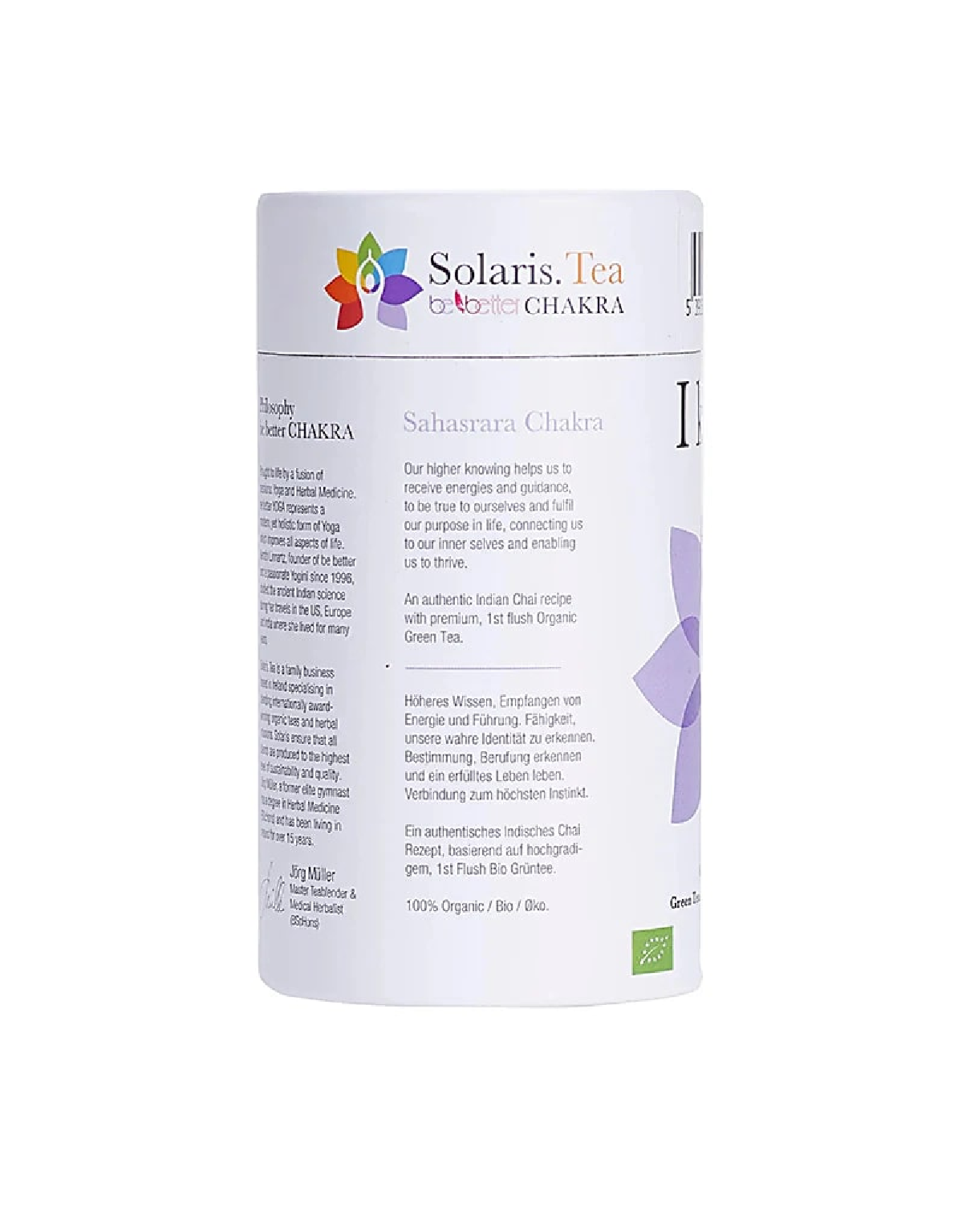 Solaris. Tea I Know | Kruin Chakra | Bio