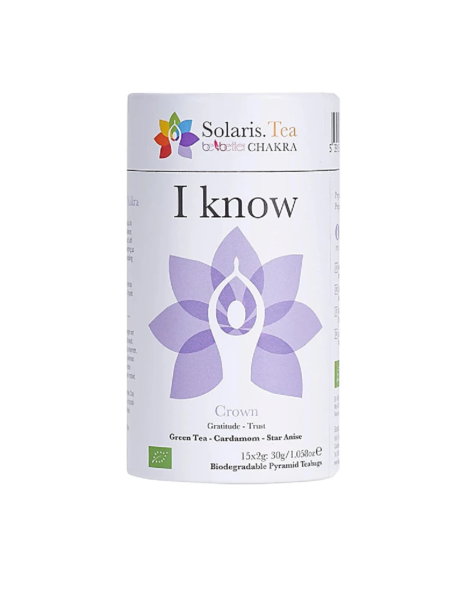 Solaris. Tea I Know | Kruin Chakra | Bio