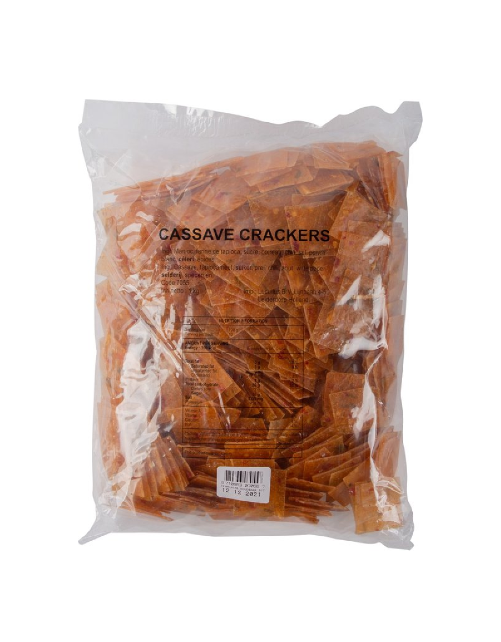 Lucullus Cassave Crackers | 3x3cm | 1kg